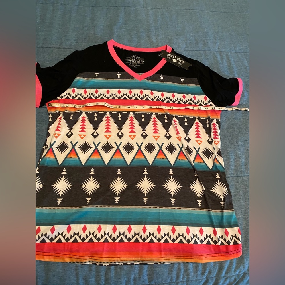 Perfect summer Crazy Train top!